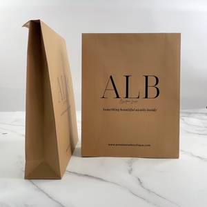 ซองจดหมายกระดาษคราฟท์หรูหรา - ถุงบรรจุภัณฑ์ของขวัญกระดาษสีน้ำตาลพิมพ์ลายตามสั่งสำหรับธุรกิจขนาดเล็ก - Product Image 5