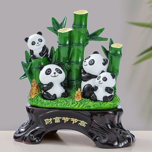 Figurine de panda en résine, décoration de maison, cadeau pour salon, armoire à vin, entrée - Product Image 2
