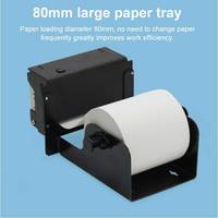 Impresora de Recibos Integrada de 80 mm con Cortador Automático, Máquina de Impresión de Facturas con Rollo de Papel Súper Absorbente