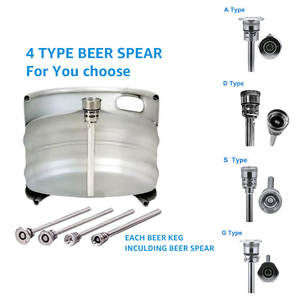Barril de Cerveza de Acero Inoxidable 304 Estándar Europeo de 20L 30L 50L, Tipo A/D/S/G, Barril de Almacenamiento de Cerveza Vacío al por Mayor - Product Image 2