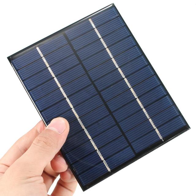 12V 2W Mini Solar Panel Module 110x136mm Solar System Cell Outdoor Camping Battery Charger DIY Parts