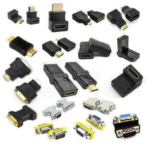 Placcato oro Nero <span class=keywords><strong>Mini</strong></span> <span class=keywords><strong>HDMI</strong></span> Maschio a <span class=keywords><strong>HDMI</strong></span> Femmina Adattatore Convertitore - Product Image 6
