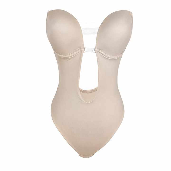 Hot Selling Women's Backless Bodysuits U Plunge Seamless Thong Full Bodysuits| Alibaba.com