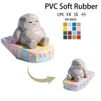 Figurine en vinyle souple PVC multicolore sans MOQ, effet goutte de pierre