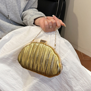 Nouvelle soirée chaîne dorée sacs brillant dames dîner sacs à main carré <span class=keywords><strong>petit</strong></span> Banquet embrayages robe dîner sacs - Product Image 1