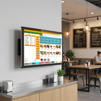 27-дюймовый сенсорный POS-терминал 1920x1080 с Wi-Fi 6, корпус из алюминиевого сплава, опции цвета (черный/белый), Windows 10/11 для кафе