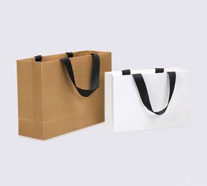 Exclusive Offer Hot-Sale Reliable With Your Own Log Luxury Packaging <b>Paper</b> Gift Bag With Ribbon Handles - Product Image 2