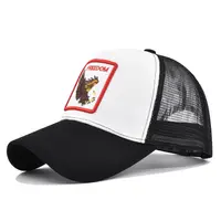 Cappelli di moda di personalizzazione e berretti economici per uomo Berretto da baseball sportivo in rete con camionista animale personalizzato