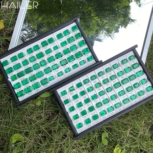 <strong>Emerald</strong> Cut Lab Grown Colombian <strong>Emerald</strong> Real <strong>Emerald</strong> Stones Gemstone <strong>Beads</strong> for Jewelry Making - Product Image 6