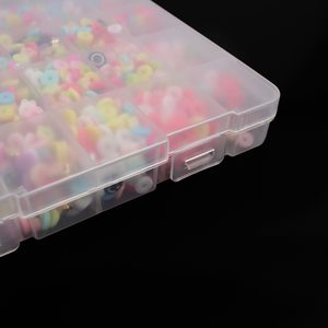 Xách tay nhựa trong suốt hộp đồ trang sức container lưu trữ bông tai nhỏ lưu trữ Organizer cho TIDING Máy tính để bàn - Product Image 5