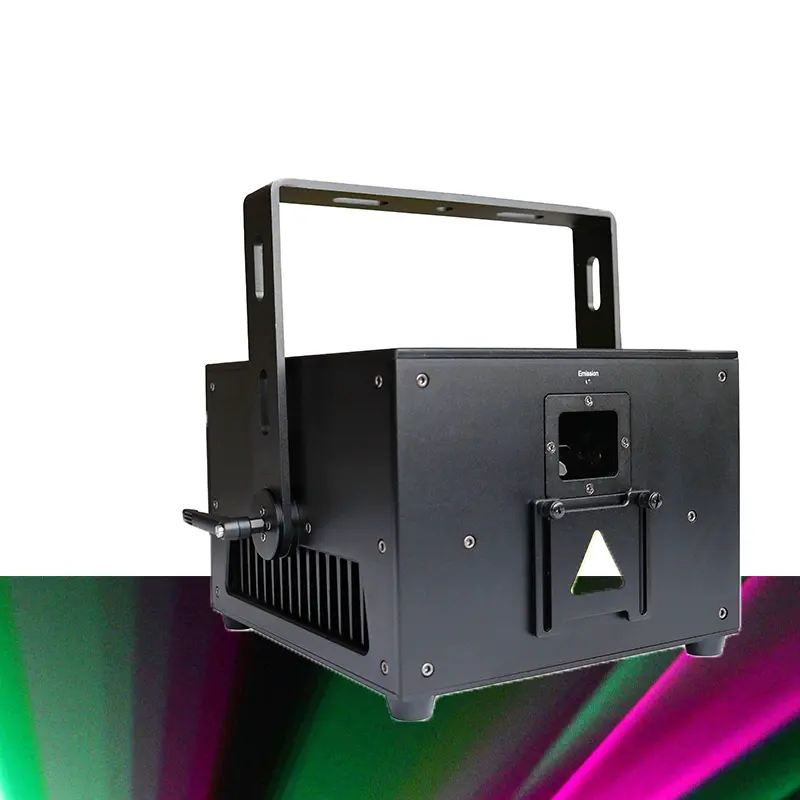 プロモーションミニ1ワットフルカラーアニメーションILDAレーザーライトプロジェクターフルカラーRGB小型アニメーションレーザーライト
