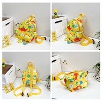 Mochila Escolar para Niños Pequeños con Dibujos Animados de Dinosaurio Lindo para Jardín de Infancia
