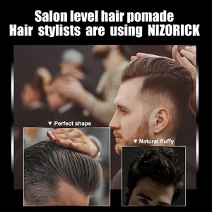 Mềm dẻo sợi tạo kiểu tóc Sản phẩm kết cấu tự nhiên và lâu dài giữ OEM nhãn hiệu riêng logo người đàn ông Volumizing đúc Matte đất sét - Product Image 5