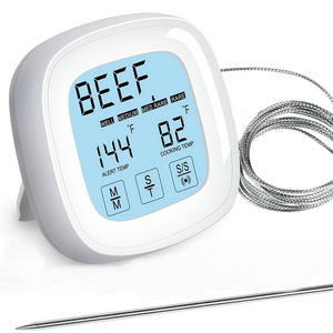 Thermomètre à viande programmable avec minuterie à sonde filaire numérique pour la cuisson au four et l'équipement de <span class=keywords><strong>test</strong></span> de la <span class=keywords><strong>friteuse</strong></span> à <span class=keywords><strong>air</strong></span> - Product Image 2