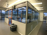 Salle blanche modulaire à flux laminaire ISO 7 Classe 10000