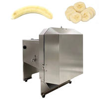 Commerciële Automatische/Handmatige 72W Bananen Snijmachine Elektrische Verstelbare Plantain Chips Snijder Industriële Fruit Snijmachine Multi