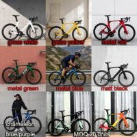 Vélo de route Aero Carbon 700C, cadre carbone, fourche carbone, roues carbone, 24 vitesses, vélo complet
