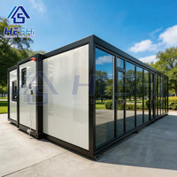 Maison modulaire extensible en conteneur préfabriqué de 30 à 40 pieds, conforme aux normes NEC NFPA 70, avec fenêtre en alliage de 930 mm, 1, 2 ou 3 chambres, villa, cabane