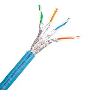 23AWG Cat6A Cat7 이더넷 케이블 650MHZ SFTP 차폐 LSZH 1000FT 500M 롤 네트워크 LAN 케이블 고양이 7