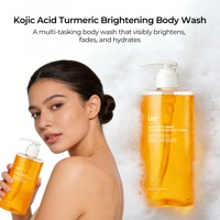 Gel Douche Éclaircissant Corporel en Gros à l'Acide Kojique et au Curcuma, Nettoyant en Profondeur, Blanchissant et Éclaircissant la Peau