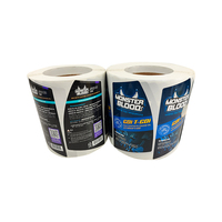 Stiker Vinyl Foil Emas Perekat Warna Tahan Air UV Embossing Label Printer untuk Botol Minuman Anggur