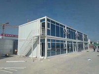 Contenedor de 20/40 pies, Plegable, Portátil, Móvil, de 2-5 Camas, Casa Prefabricada Moderna en Venta, Expandible, Oficina, Cocina