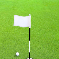Ensemble de mini-tee de golf en nylon CS Exquisite avec drapeau imprimé personnalisé et porte-gobelet, portable, étanche et durable pour le golf en extérieur dans la cour