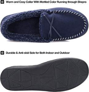 2024 nuovo Design da <span class=keywords><strong>uomo</strong></span> Memory Foam <span class=keywords><strong>pantofole</strong></span> da interno mocassino casa <span class=keywords><strong>pantofole</strong></span> da interno esterno calde <span class=keywords><strong>pantofole</strong></span> invernali - Product Image 2