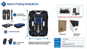 FW- 99HA <span class=keywords><strong>Dolly</strong></span> Cart Muebles Moving <span class=keywords><strong>Dolly</strong></span> Multipurpose Furniture <span class=keywords><strong>Mover</strong></span> <span class=keywords><strong>4</strong></span> Ruedas 300LBS, Montaje de carros múltiples factible - Product Image 5