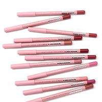 Crayon à lèvres cosmétique mat avec taille-crayon intégré, marque privée, format échantillon, vente en gros, modèle Zhejiang LY0001055N