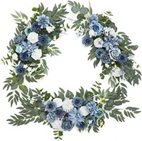 Guirnalda de Rosas de Seda Hechas a Mano D477, Arco de Flores Artificiales para Decoración de Bodas al Aire Libre; Fábrica