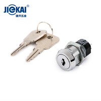 OEM ODM Interruptor Selector Eléctrico Circular Metálico de 3/4 Pulgadas con Cerradura de Llave para Gabinetes y Máquinas, Cilindro de Bloqueo con Llave