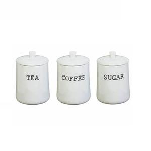 Canisters <b>Set</b> of 3 Black for Coffee <b>Tea</b> & Sugar for Food with Wood Storage Bottles & Jars Storage Box - Product Image 4