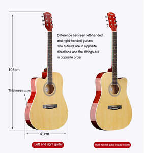 <span class=keywords><strong>Guitarra</strong></span> acústica clásica brillante <span class=keywords><strong>para</strong></span> <span class=keywords><strong>zurdos</strong></span>, servicio OEM de 41 pulgadas personalizado de alta calidad de fabricante <span class=keywords><strong>para</strong></span> niños adultos principiantes - Product Image 4