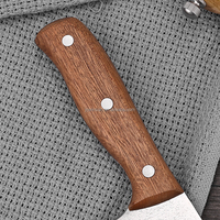 Couteau à découper chinois en acier inoxydable de haute qualité, écologique, avec poignée en bois originale, finition mate, orientation réglable