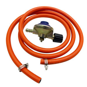 Regolatore di <span class=keywords><strong>Gas</strong></span> Regolabile per Cucina Domestica con Tubo da 2M e Fascette, Alta Temperatura, Personalizzabile OEM per il Mercato <span class=keywords><strong>UK</strong></span> - Product Image 1