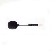 Mini Micrófono Portátil de 10 cm con Conector de 3,5 mm para Teléfono Móvil, Micrófono para Teléfono Inteligente Android, Computadora Portátil