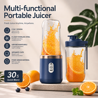 Huishoudelijke automatische mini fruitpers draagbare elektrische sinaasappelpers blender multifunctionele keuken plastic smoothie buiten