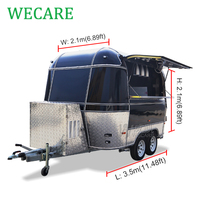 Wecare – conteneur de cuisine mobile, camion de restauration rapide, remorque de rue, thé, café, chariots de vente, mini chariot de nourriture pour hot-dog/crème glacée