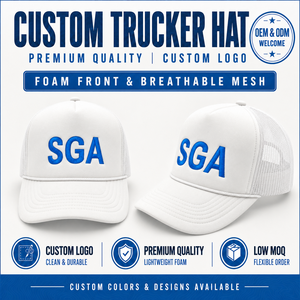 Custom Embroidered Foam Trucker Hat OTTO Style High Quality OEM Low MOQ 5 Panel Mesh Back Adjustable <b>Snapback</b> <b>Cap</b> Men - Product Image 1