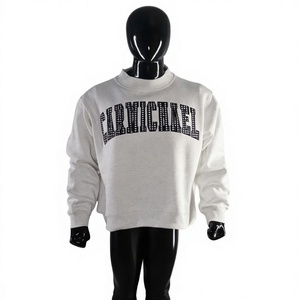 Sudadera Unisex OAKSM SPORTS con Cuello Redondo, Lavado Ácido, Oversize, de Algodón Tejido, Estilo Casual con Estampado de Letras, para Invierno - Product Image 2