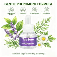 Diffuseur de phéromones apaisantes Waylemo pour chiens et chats, à brancher, soulagement continu de l'anxiété et du stress 24h/24, couverture de pièce, OEM/ODM