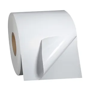 Price label stock raw material sticker usage jumbo roll self adhesive thermal