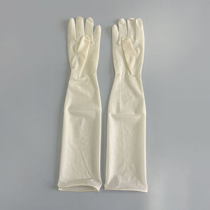 Guantes médicos desechables para examen de agarre de látex Yingmed, guantes ginecológicos estériles hasta el codo - Product Image 2