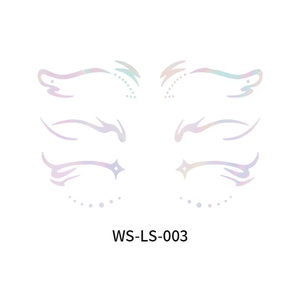2025 nueva venta al por mayor falso ojo tatuaje pegatina colorido impermeable temporal <span class=keywords><strong>cara</strong></span> tatuaje <span class=keywords><strong>para</strong></span> niñas maquillaje - Product Image 3