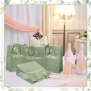 Sac cadeau en papier kraft personnalisé pour festival, anniversaire, fête, shopping, bijoux, mariage, avec votre propre logo - Product Image 5