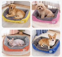 Weiches Waschbares Haustierbett Hundebett Kissen Wasserdicht Rutschfest Haustier-Sofabett für Große Mittlere Kleine Hunde Katzen Ganzjähriges Schlaf- und Ruhebett