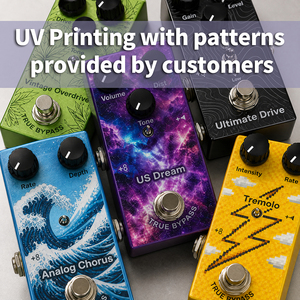 Pedal de Efectos para Guitarra Eléctrica con Impresión UV Personalizada, True Bypass, Efecto Único, Overdrive, Distorsión, Chorus, OEM, ODM - Product Image 2
