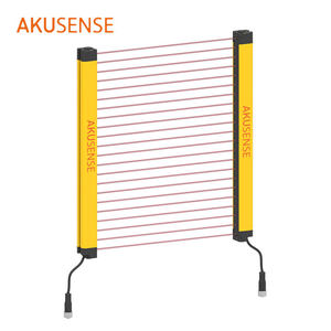 Cortina de Luz de Seguridad AkuSense BSL40-T0606PC, 6 Haces, Paso de 40 mm, 246 mm Ph, 0.1-6 m, PNP NC, IR de 860 nm, IP65, Tipo Económico - Product Image 6