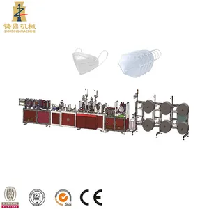 Fully automatic n95 3 layer facial face earloop mask making machine